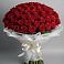 Букет 101 Красная роза Блэк Мэджик в Глазынино