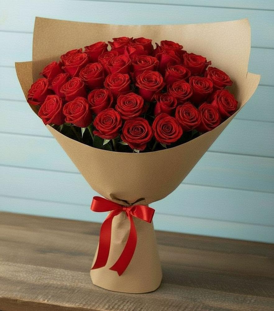 Букет Красные розы Милано в Глазынино