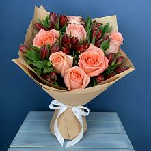 Букет цветов из:  Розы и Альстромерии в Глазынино