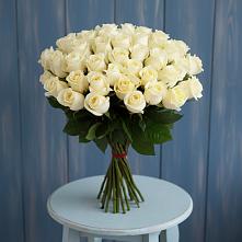 Букет 51 Белая роза Эдлесс Лав #REPLACE_PRED# Глазынино