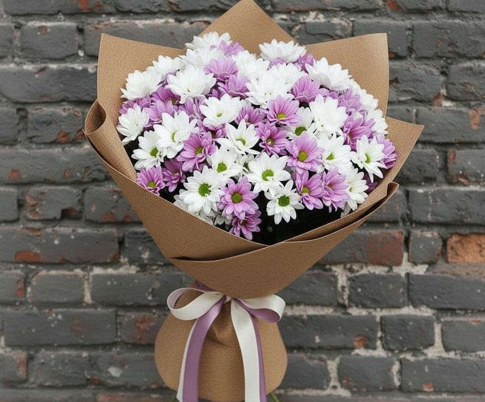 Букет цветов из: Хризантемы в Глазынино