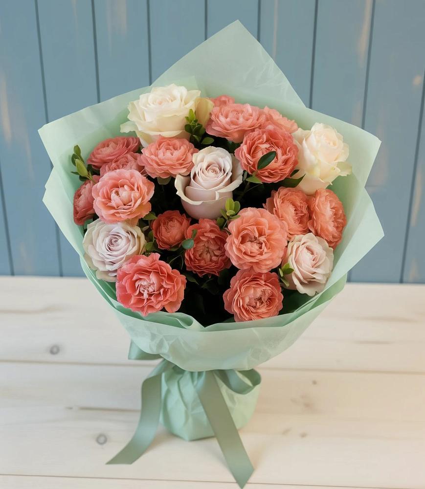 Букет цветов из: Розы в Глазынино