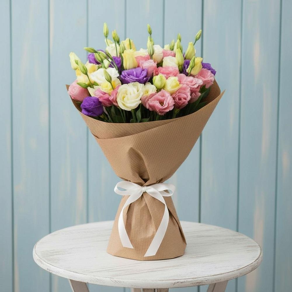 Букет цветов из: Лизиантусы в Глазынино