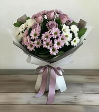 Букет цветов из:  Хризантемы и Розы в Глазынино