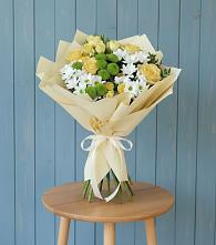 Букет цветов из:  Хризантемы и Розы в Глазынино