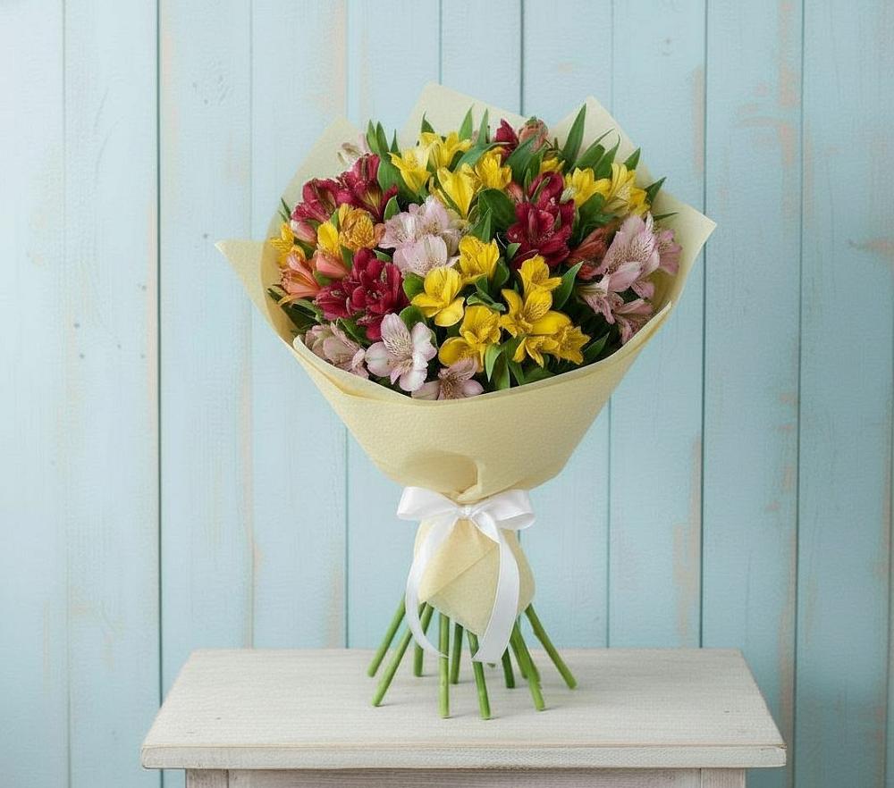 Букет цветов из: Альстромерии в Глазынино