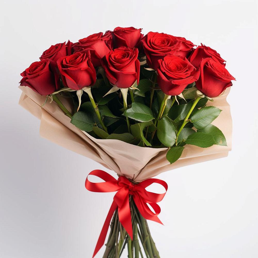 Букет 11 Красных роз Эдлесс Лав в Глазынино