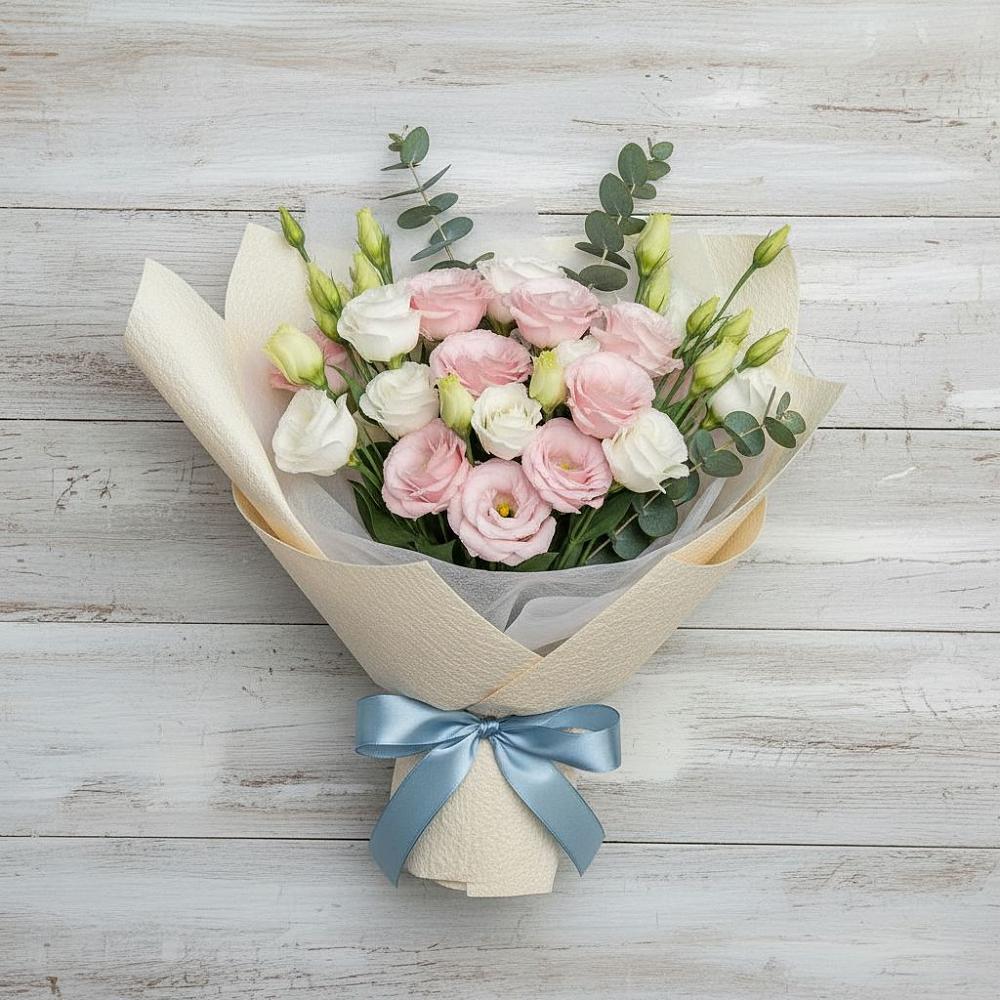 Букет цветов из: Лизиантусы в Глазынино